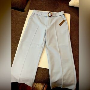 BNWT Crosby Light Blue Pants/Slacks with belt size 12